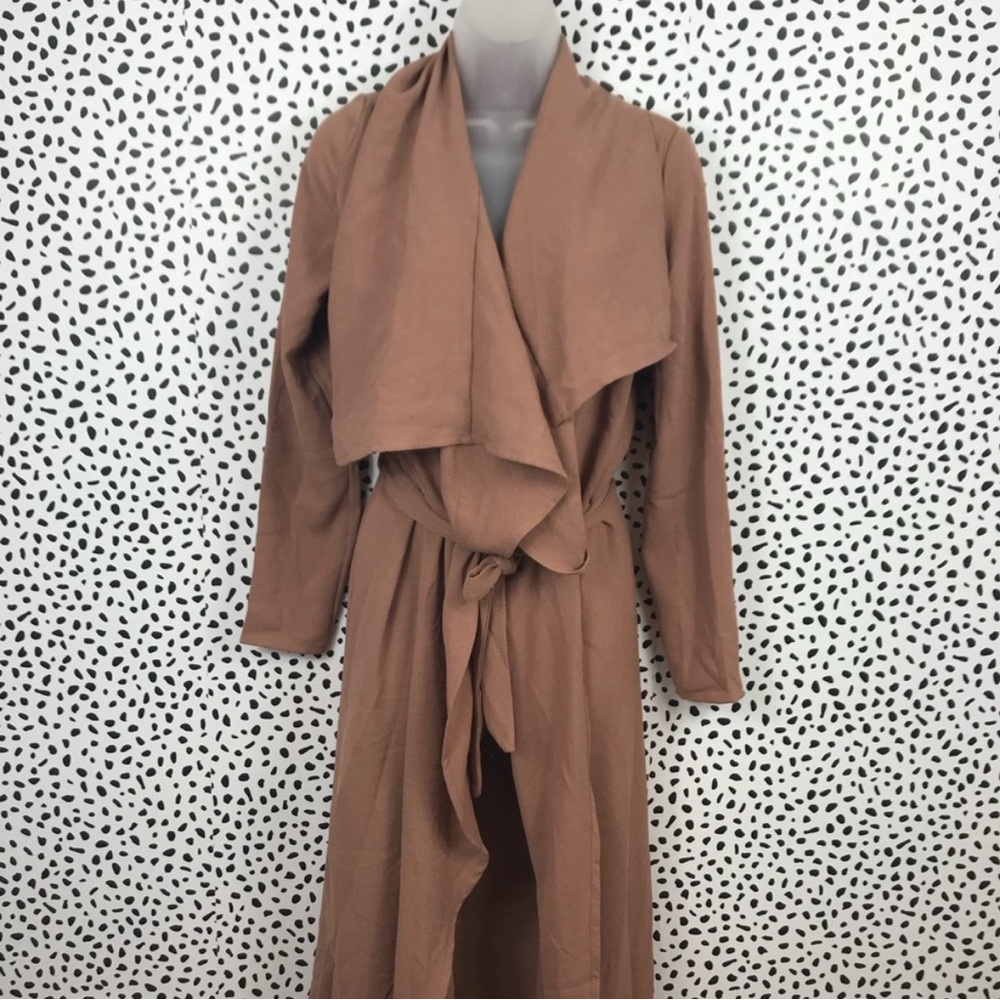 Layered Taupe Wrap Jacket